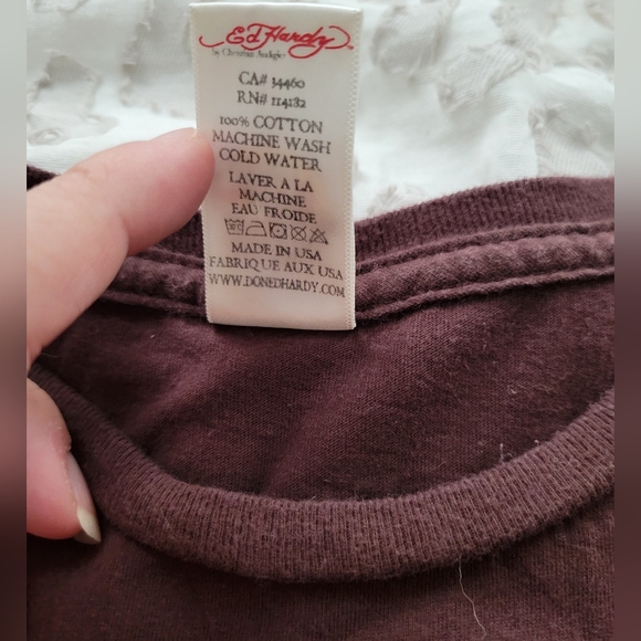 Y2K DON ED HARDY by Christian Audigier Men's Large - Picture 4 of 5